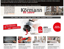 Tablet Screenshot of koermann.de